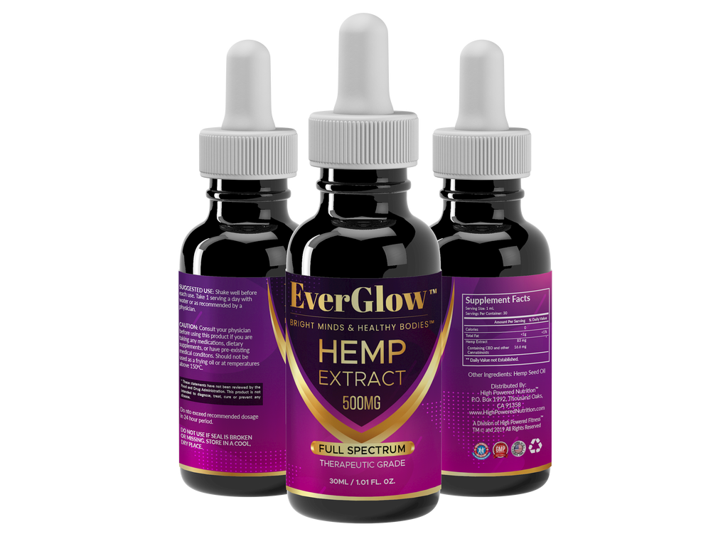 EverGlow™ CBD Full Spectrum 500mg Tincture Drops Bright Minds & Healthy Bodies™
