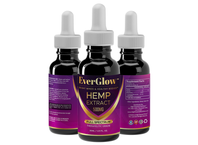 EverGlow™ CBD Full Spectrum 500mg Tincture Drops Bright Minds & Healthy Bodies™