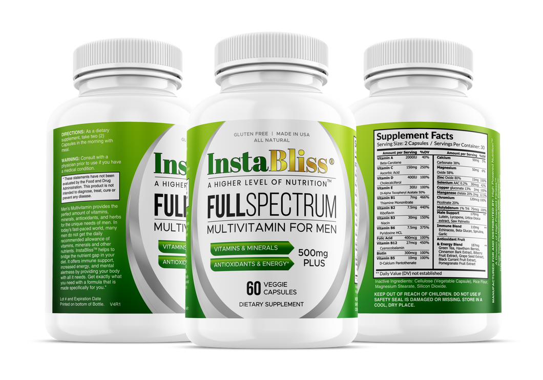 InstaBliss™ Full Spectrum Multivitamin for Men, A Higher Level of Nutrition™