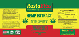 RastaBliss™ CBD Full Spectrum 500mg Capsules Highest Quality Optimal Results™