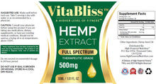 Load image into Gallery viewer, VitaBliss™ CBD Full Spectrum 500mg Tincture Drops A Higher Level Of Fitness™