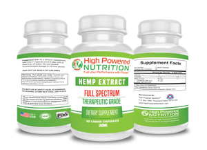 High Powered Nutrition™ CBD Full Spectrum 500mg Capsules Fuel Your Performance With Power™