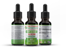 Load image into Gallery viewer, High Powered Nutrition™ CBD Full Spectrum 500mg Tincture Drops Fuel Your Performance With Power™