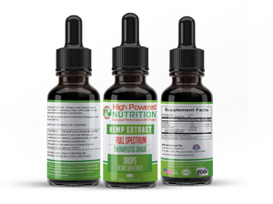 High Powered Nutrition™ CBD Full Spectrum 500mg Tincture Drops Fuel Your Performance With Power™