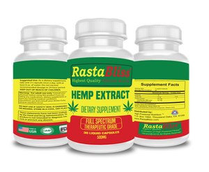 RastaBliss™ CBD Full Spectrum 500mg Capsules Highest Quality Optimal Results™