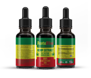 RastaBliss™ CBD Full Spectrum 500mg Tincture Drops Highest Quality Optimal Results™