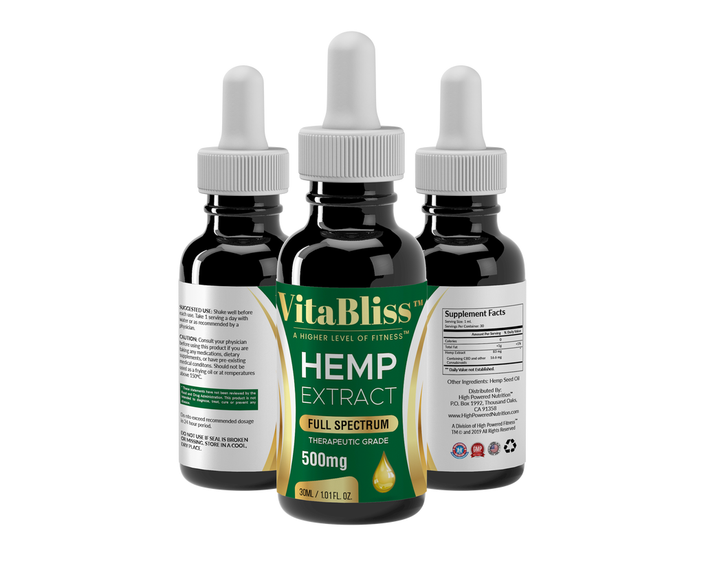 VitaBliss™ CBD Full Spectrum 500mg Tincture Drops A Higher Level Of Fitness™