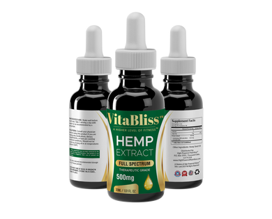 VitaBliss™ CBD Full Spectrum 500mg Tincture Drops A Higher Level Of Fitness™