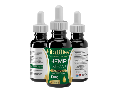 VitaBliss™ CBD Full Spectrum 500mg Tincture Drops A Higher Level Of Fitness™